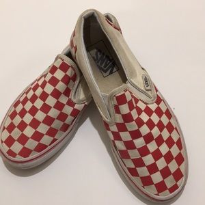 Red Checkered Vans